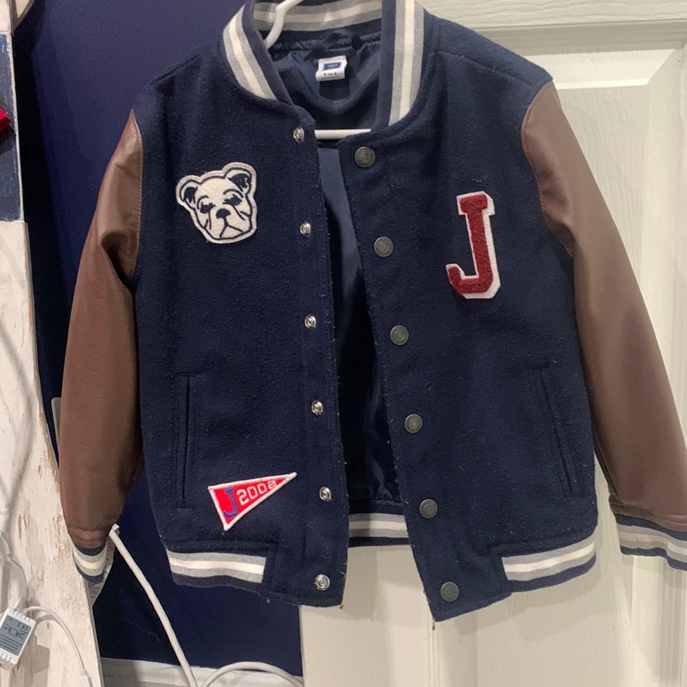 Janie and Jack varsity jacket size 3-4